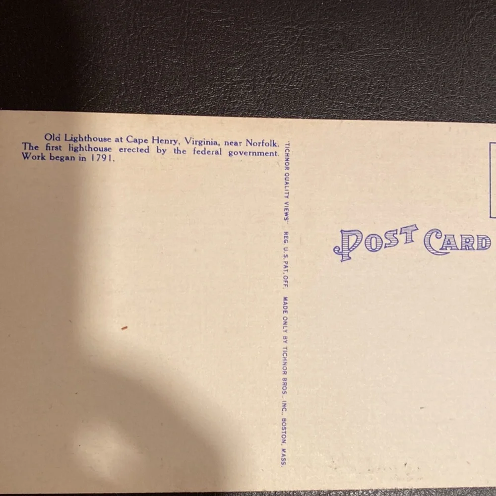 6 Beautiful vintage postcards of Virginia linen finish means from 1940’s